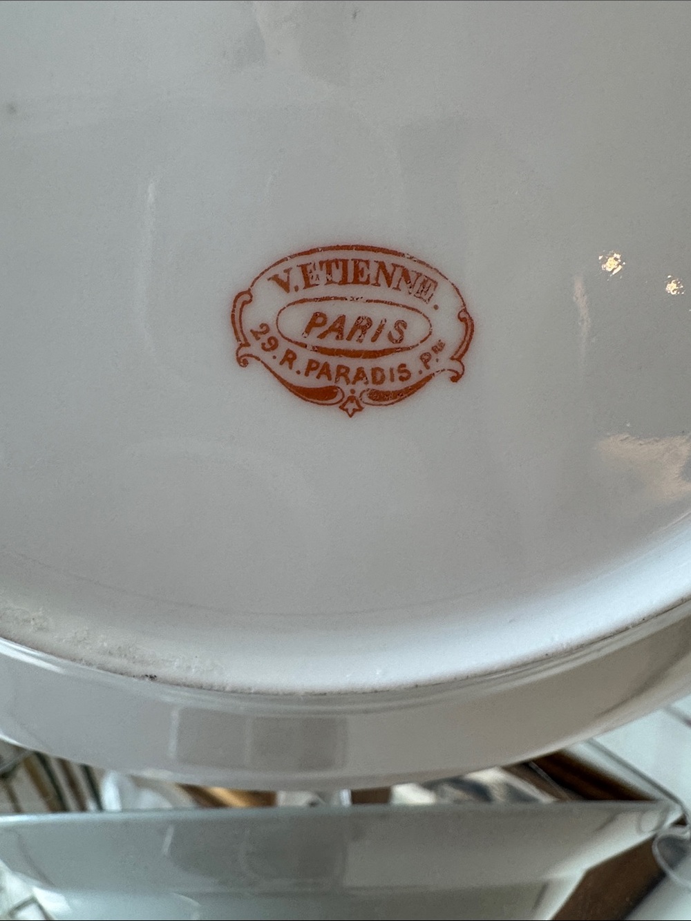 V. Etienne Paris Monogram M Bowl - 8.75” - Picture 4 of 8